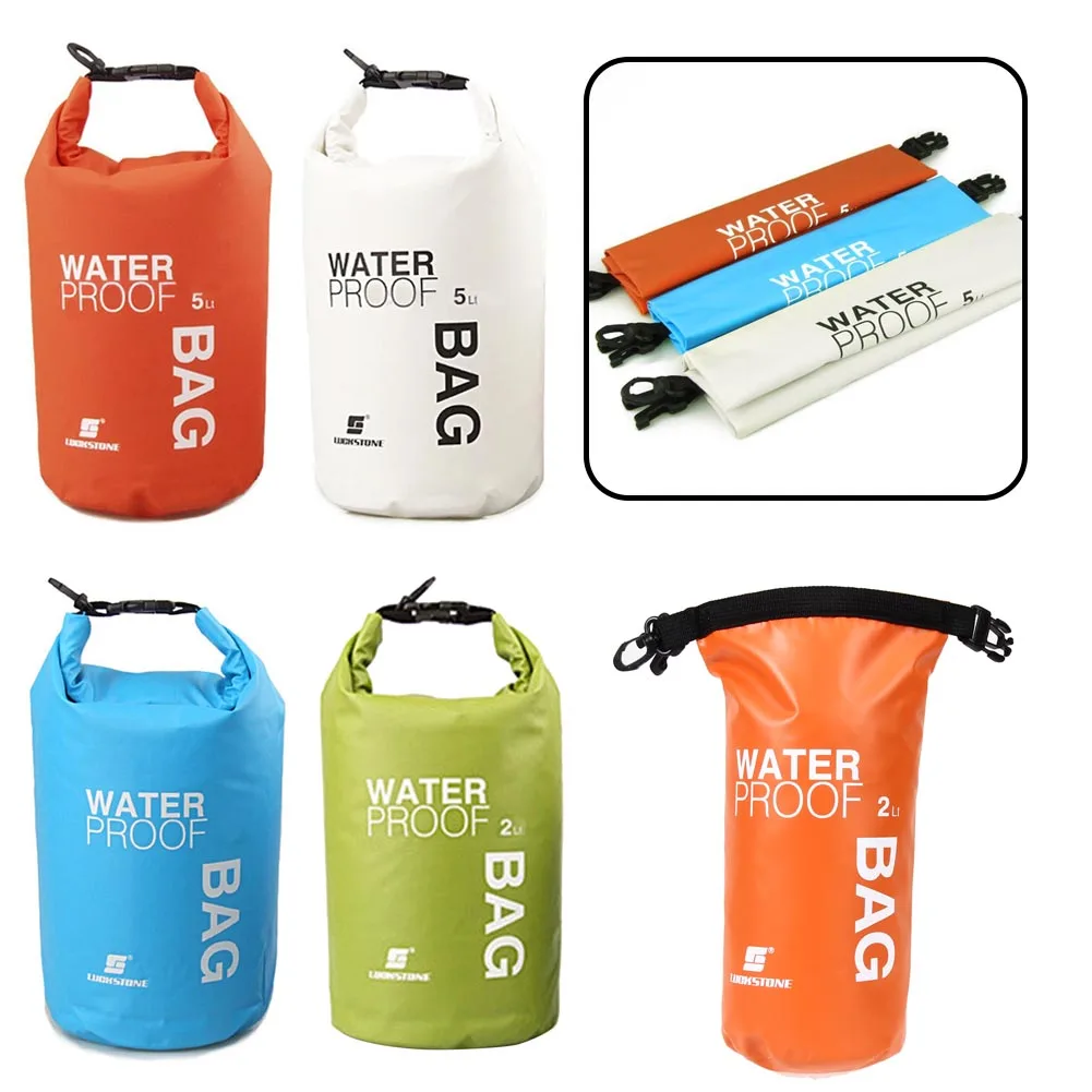 Dry Bag Roll Top - Floating Waterproof Dry Sack 5L Swimming
