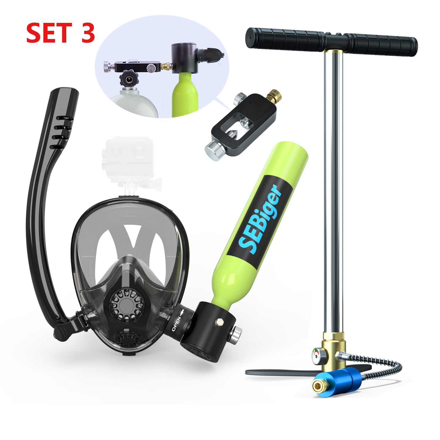 Aquatic Diving - SEBIger 0.5L Diving diving tank Set