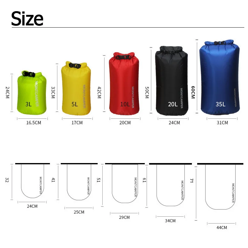 Ultralight Dry Sack 3/5/10/20/ – обзор и цена Dry Bag Roll Top