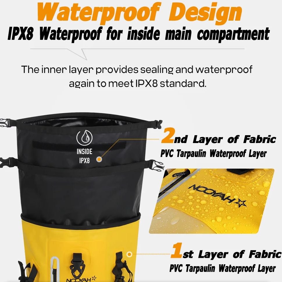 NOOYAH Dry Bag Waterproof Back – обзор и цена Dry Bag Roll Top