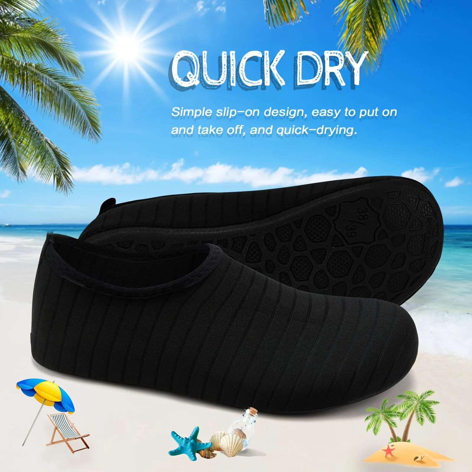1Pair Water Shoes Women Men Ba – обзор и цена Aquatic Sports Shoes