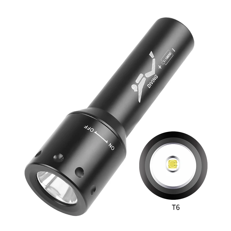 New T6 LED Diving Torch Long-R – обзор и цена Aquatic Diving